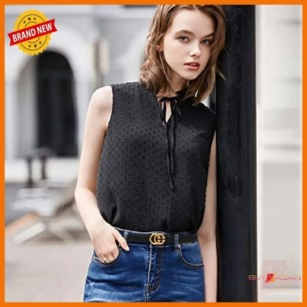 Classic Metal Buckle Leather Belt for Jeans and Dresses